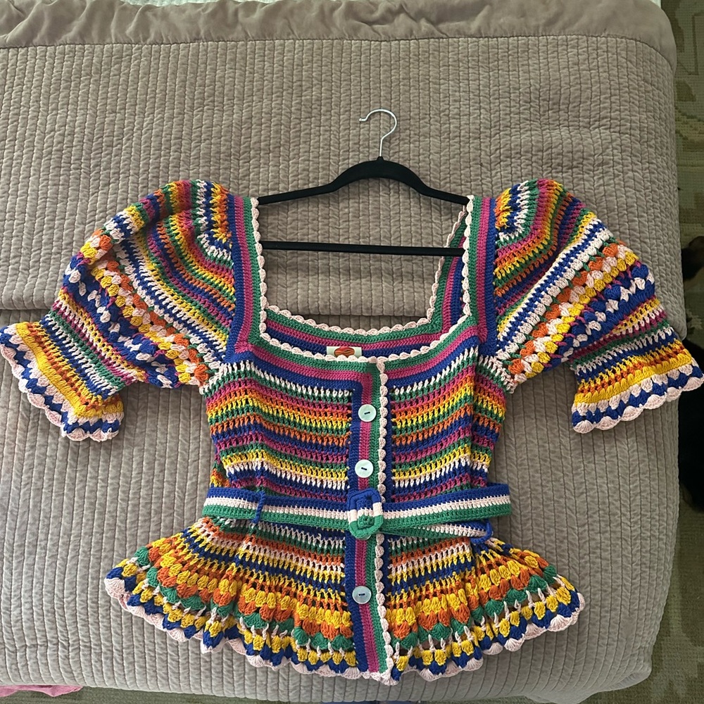Farm Rio Crochet Top